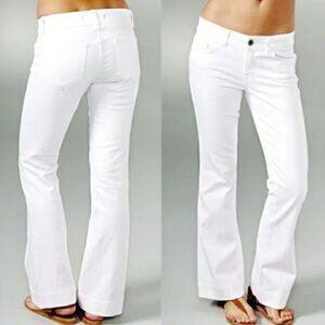J Brand White Flare Leg Jeans for Effortless Style